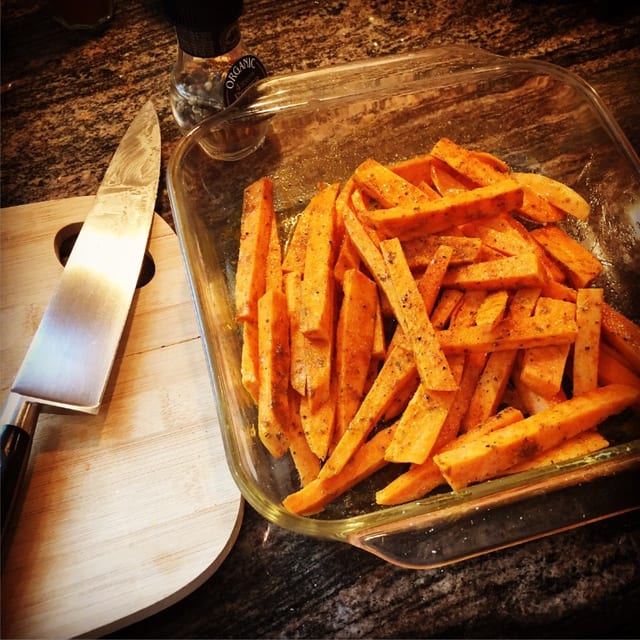 Basket of Sweet Potato Fries.
