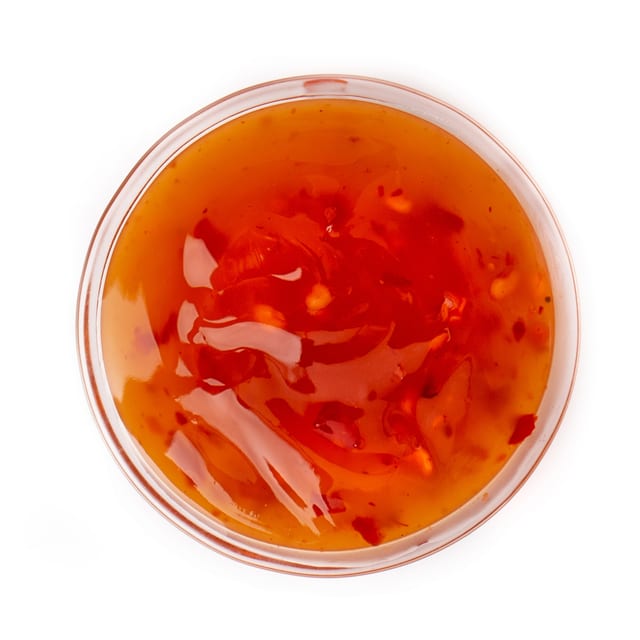 Sweet and sour ginger dressing.