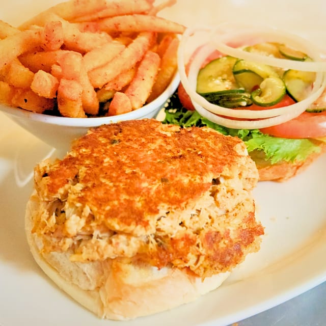 Crab Cake Sandwich.